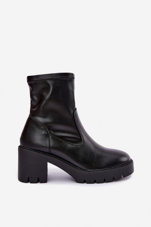 Klocke gefütterte Stiefeletten Vinceza 58672 in schwarz