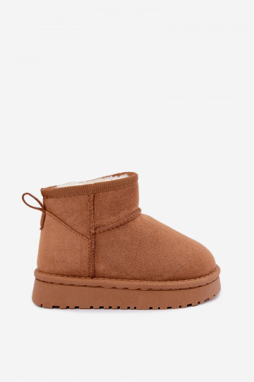 Schneestiefel Kindisch Jugend sich Zuarm laufen mit Fell innen braune Farbe Mireya 2