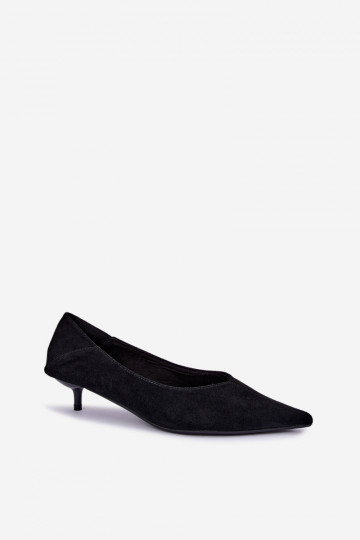 Schuhe mit niedrigem Absatz in schwarzer Farbe Joresta