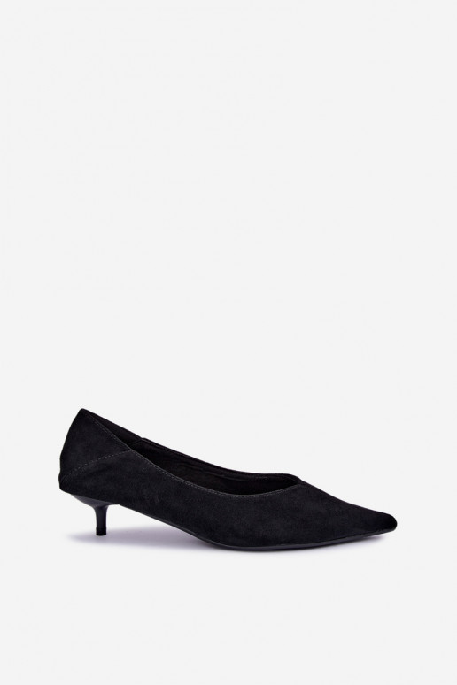 Schuhe mit niedrigem Absatz in schwarzer Farbe Joresta