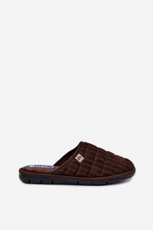 Braune Herren Hausschuhe Inblu 91000034