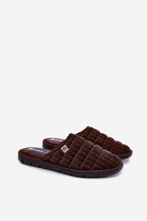 Braune Herren Hausschuhe Inblu 91000034