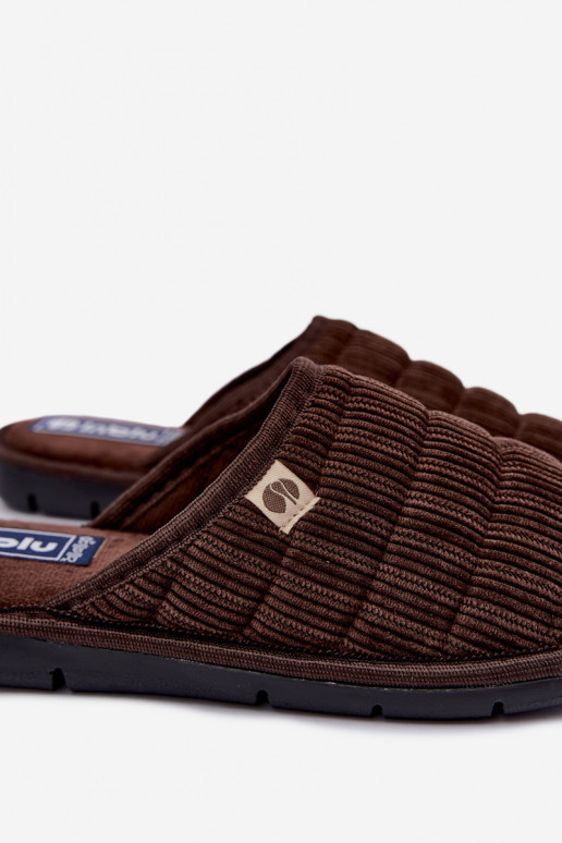 Braune Herren Hausschuhe Inblu 91000034