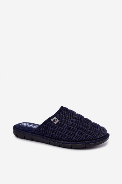 Dunkelblaue Herren Hausschuhe Inblu 91000034