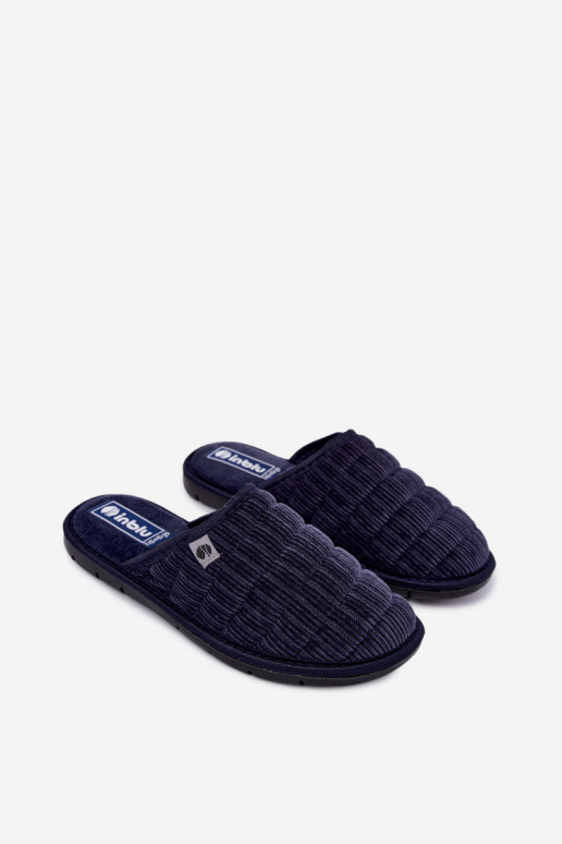 Dunkelblaue Herren Hausschuhe Inblu 91000034