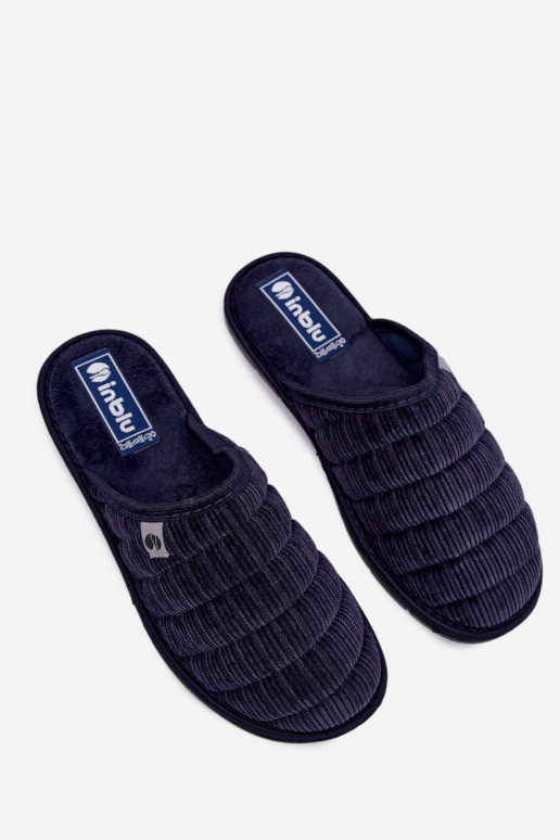 Dunkelblaue Herren Hausschuhe Inblu 91000034
