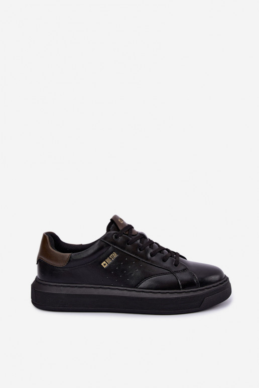 Schwarze Herren Sneakers mit Plattform Big Star UU174291