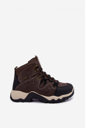 Dunkelbraune Herren Wanderschuhe Big Star UU174183 HI-Poly System 2