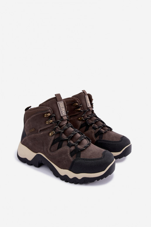 Dunkelbraune Herren Wanderschuhe Big Star UU174183 HI-Poly System