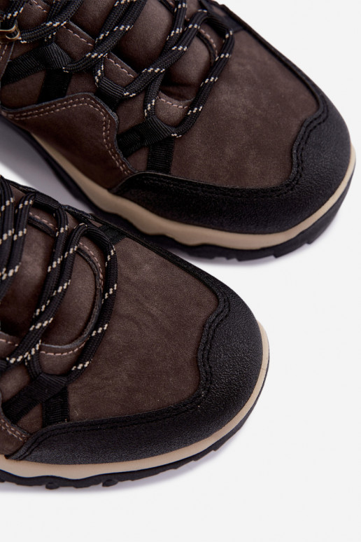Dunkelbraune Herren Wanderschuhe Big Star UU174183 HI-Poly System