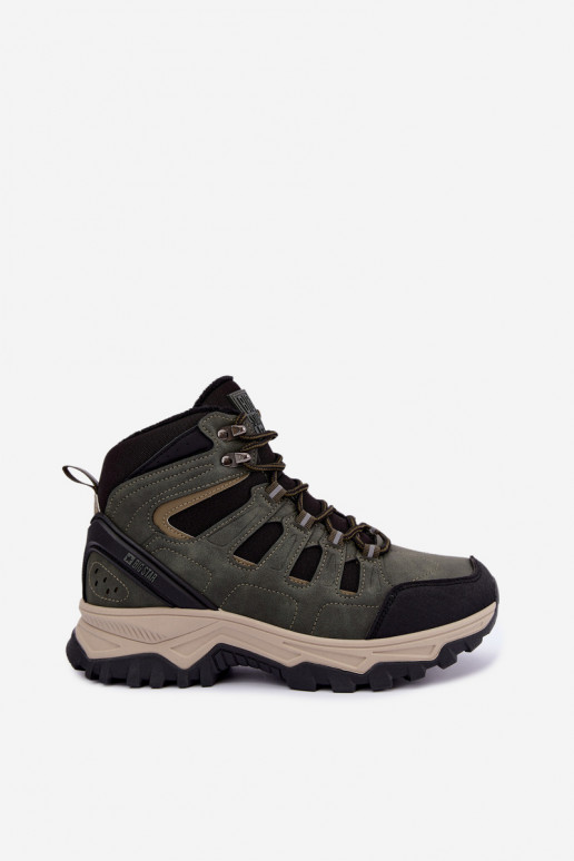 Grüne gefütterte Herren Wanderschuhe Big Star UU174315
