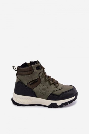 Grüne gefütterte Kinderstiefel Big Star UU374001 2