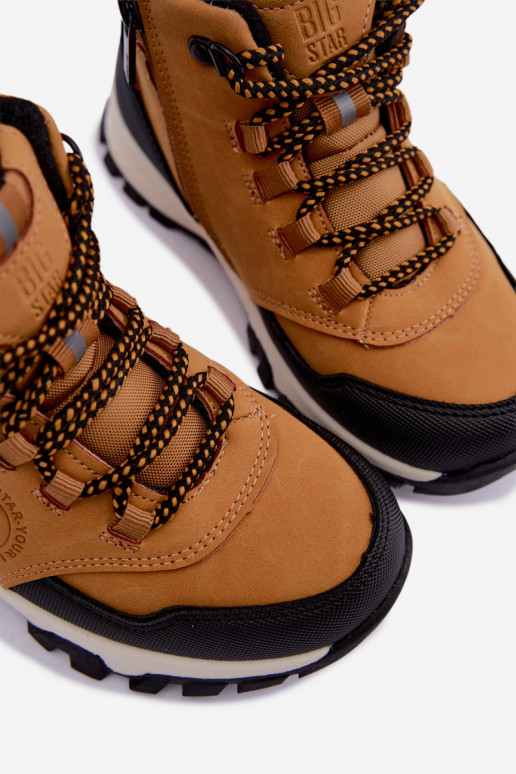 Braune gefütterte Kinderstiefel Big Star UU374002