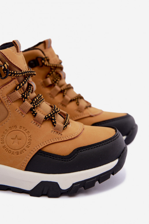 Braune gefütterte Kinderstiefel Big Star UU374002