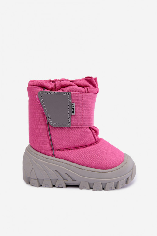 Kinder Schneestiefel mit Klettverschlüssen Bartek 11626012 in Rosa