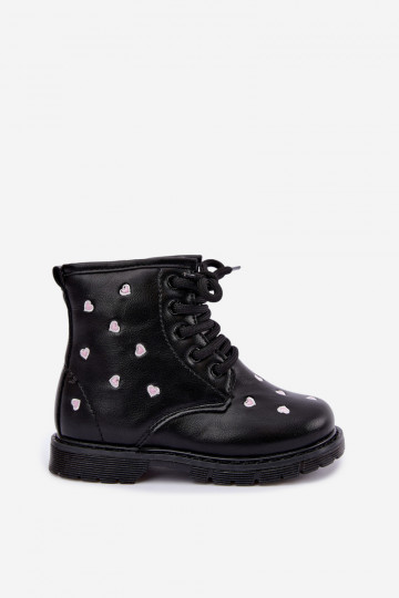 Warme Kinderstiefel mit Herzen Selmora 2