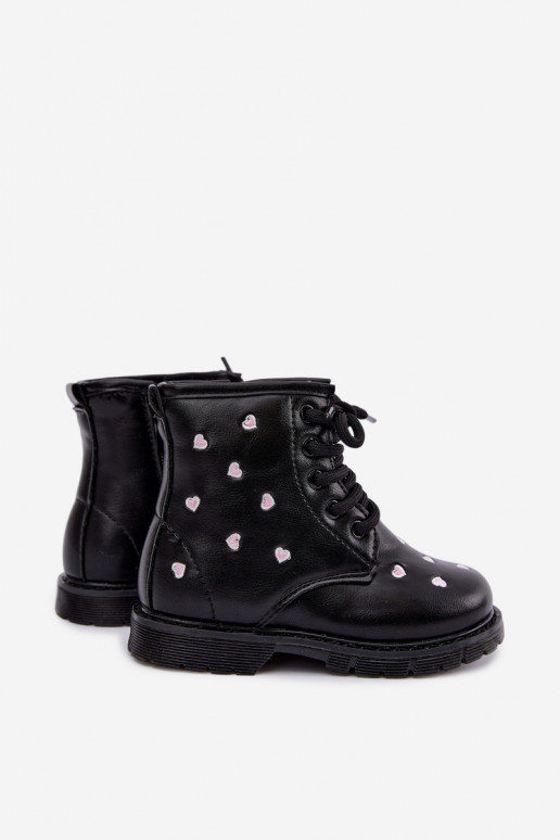 Warme Kinderstiefel mit Herzen Selmora