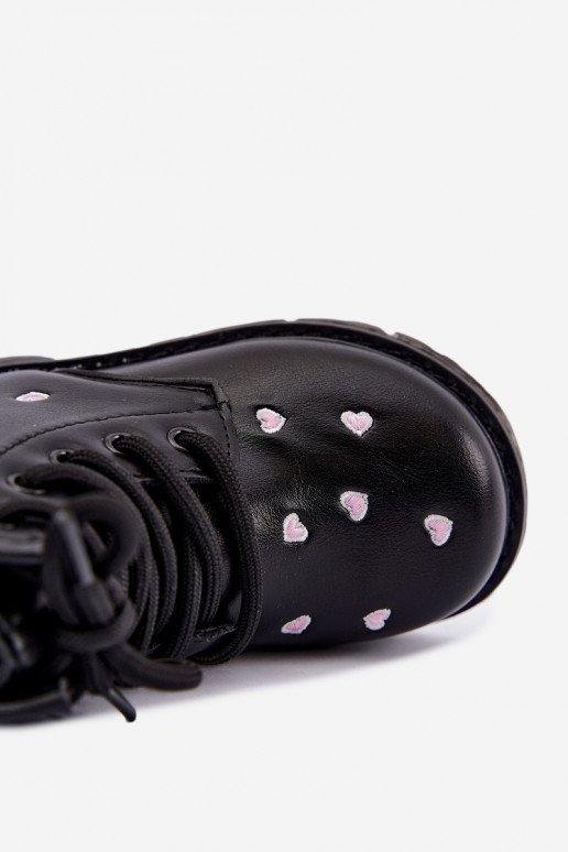 Warme Kinderstiefel mit Herzen Selmora
