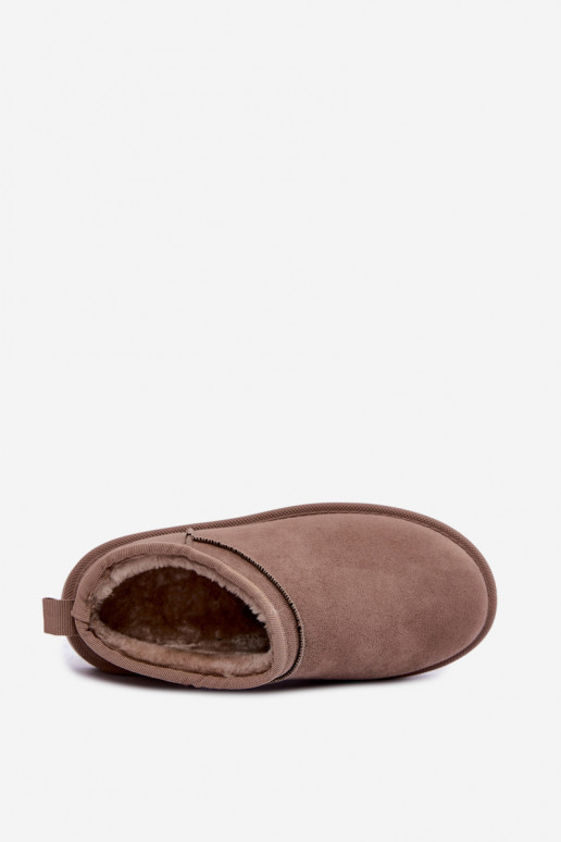 niedrige Damen Schneestiefel in Sand Rosmina