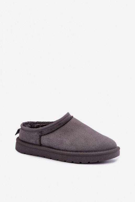 niedrige Damen Schneestiefel in Grau Rosmina