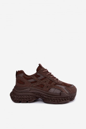 Sneaker mit schokoladenfarbener Dekoration Amselle 2