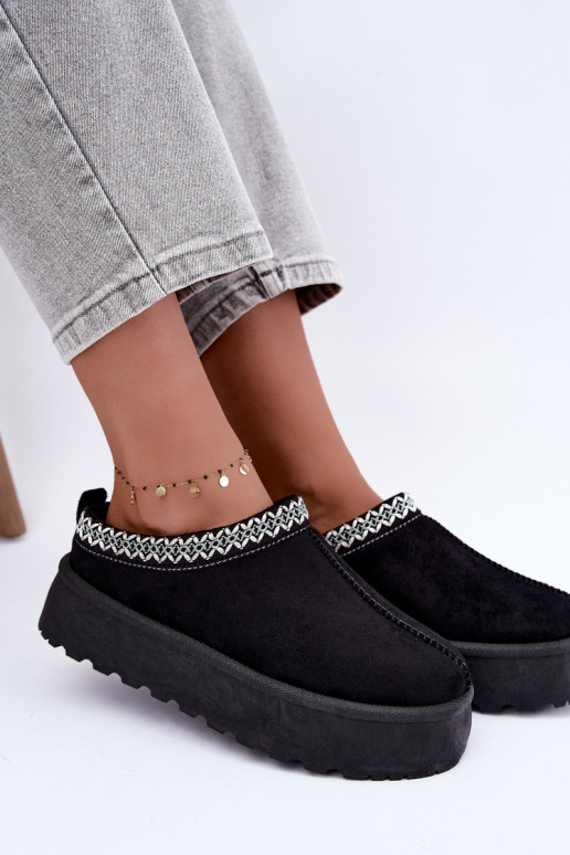 Niedrig Schneestiefel FemininHaftem mit einer Plattform schZuarze Farbe Ermöglichtrirya