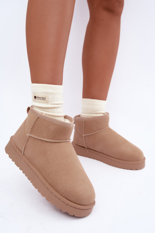 Damen Schneestiefel in Sandfarbe Rosienne