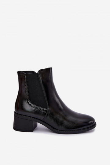 Stylische Damen Stiefeletten in schwarzer Farbe Dalmora 2