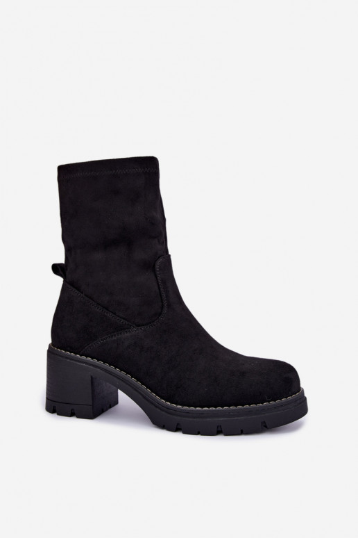 Damen Stiefeletten in schwarzer Farbe Meldrenelle