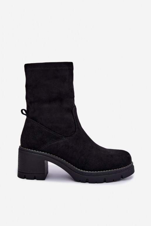 Damen Stiefeletten in schwarzer Farbe Meldrenelle