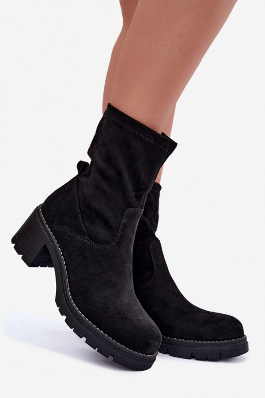 Damen Stiefeletten in schwarzer Farbe Meldrenelle