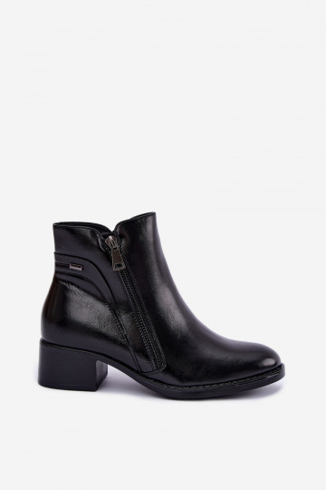 Wärmende schwarze Stiefeletten Merseline 2