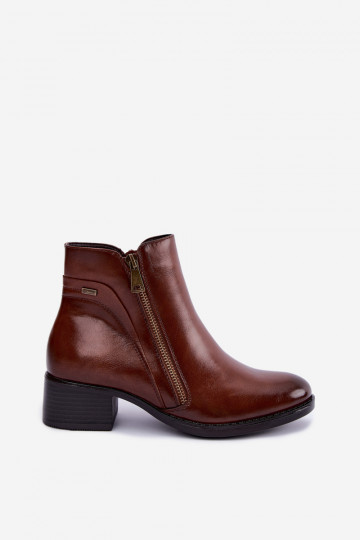 Wärmende braune Stiefeletten Merseline 2
