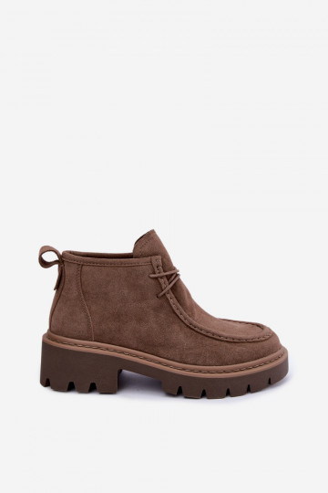 SchnürstiefelErmöglichtturalnego aus INildlederu Beige Farella 2