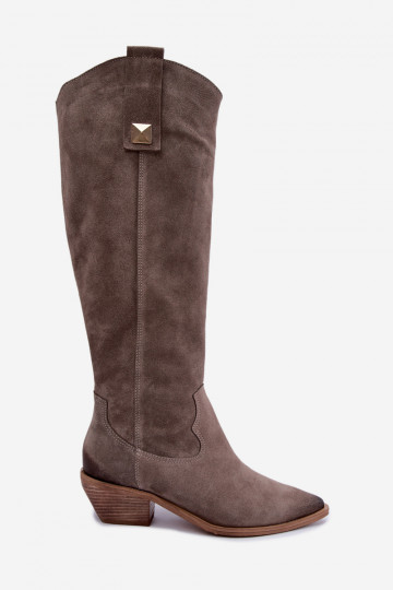 Haut aus INildleder Stiefel CoZuboy-Stil sich Zuarm laufen Zazoo 4224 Tonfarbe 2