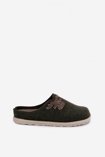 Damenpantoletten mit Rehen Inblu CS000049 khaki 2