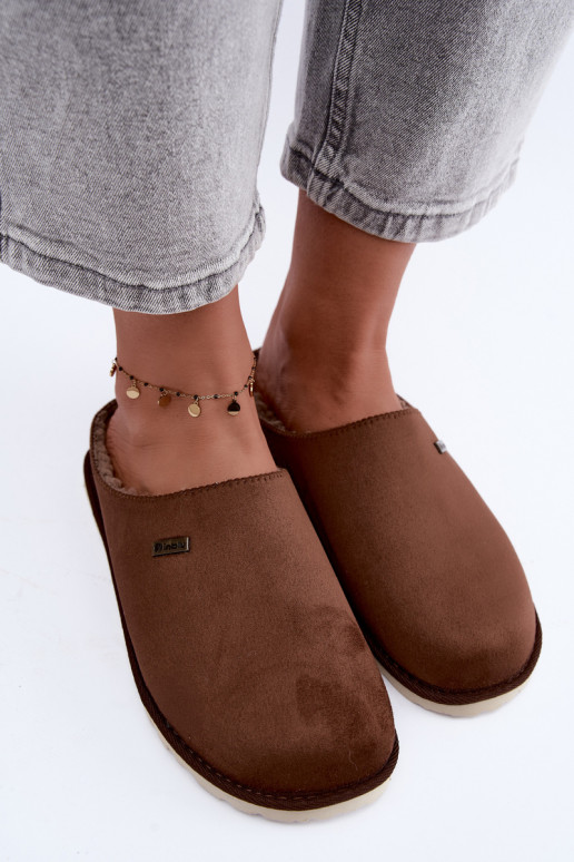 Schuhe hausgemacht Hausschuhe Feminin Inblu CS000034 dunkelbraun