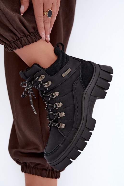gefütterte Damenschuhe Lee Cooper LCJ-26-31-4580 in schwarz