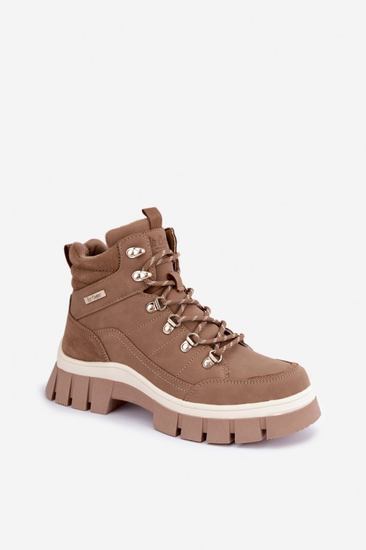 gefütterte Damenschuhe Lee Cooper LCJ-26-31-4582 in sandfarben