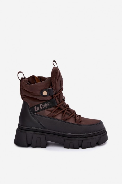 Damen Schneestiefel Lee Cooper LCJ-26-01-4631 in braun