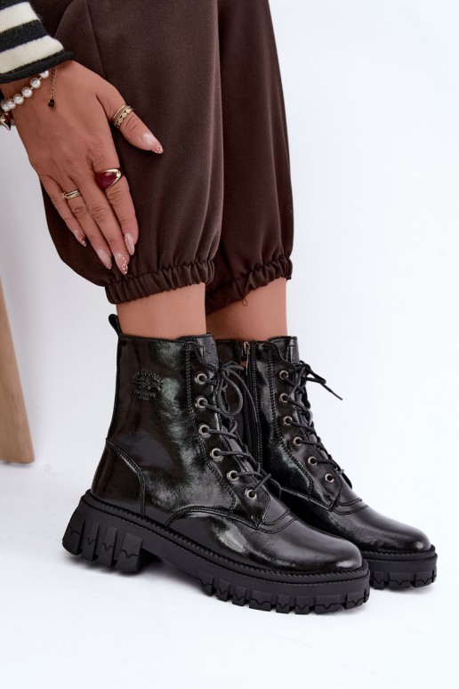 gefütterte Arbeitsstiefeletten Lee Cooper LCJ-26-16-4696 in schwarz