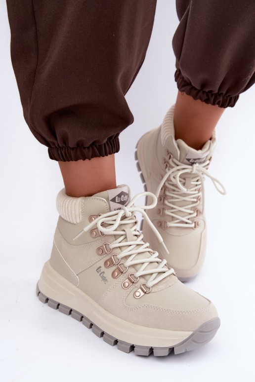 gefütterte Damenschuhe Lee Cooper LCJ-26-03-4525 in grau