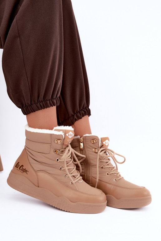Schnürschuhe für den Schnee Lee Cooper LCJ-44-4565 in braun