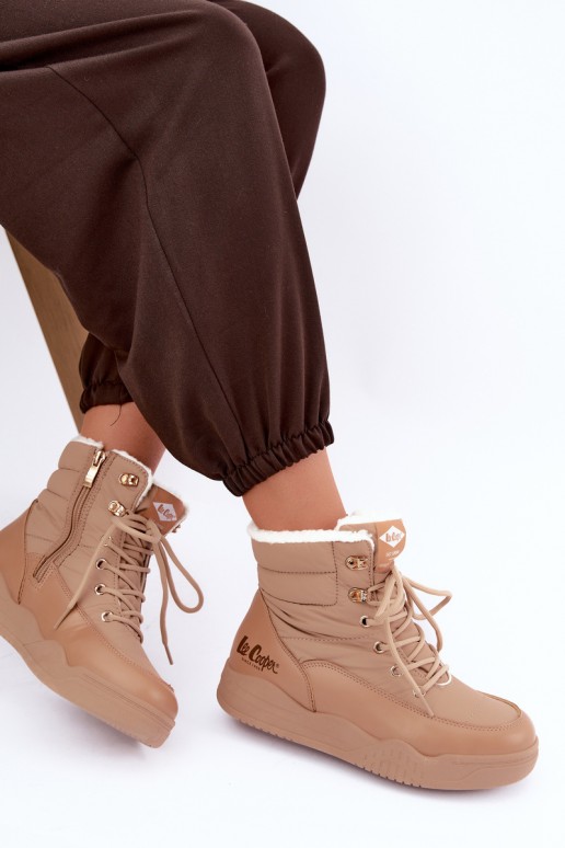 Schnürschuhe für den Schnee Lee Cooper LCJ-44-4565 in braun