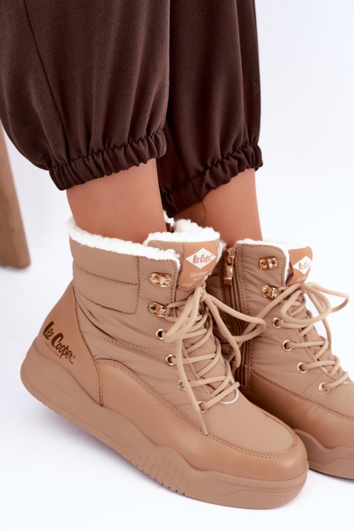 Schnürschuhe für den Schnee Lee Cooper LCJ-44-4565 in braun