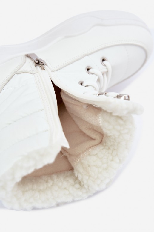 Schnürschuhe für den Schnee Lee Cooper LCJ-44-4563 in weiß
