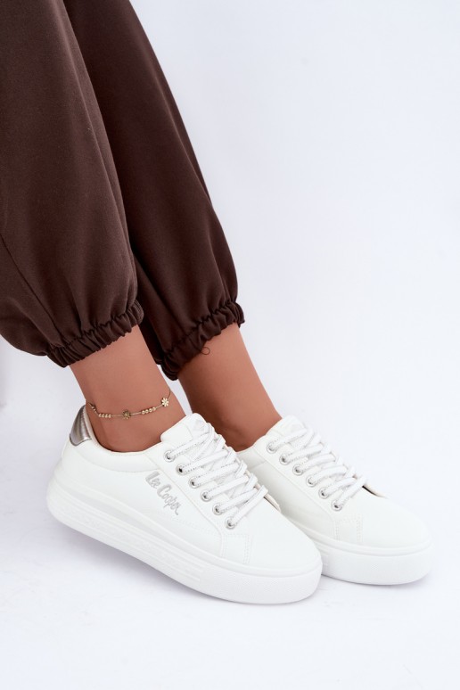 Sneaker mit Plattform Lee Cooper LCJ-26-44-4561 in weiß