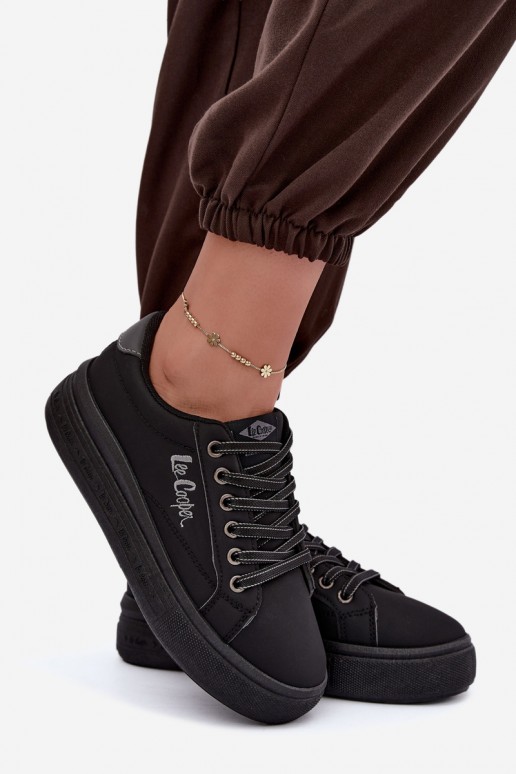 Plattform Freizeitschuhe Lee Cooper LCJ-26-44-4560 in schwarz