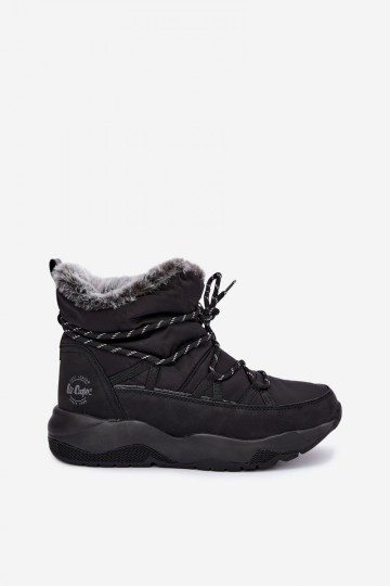 slip-on Schneestiefel mit stilvollen Details Lee Cooper LCJ-24-03-3063 in schwarzer Farbe 2