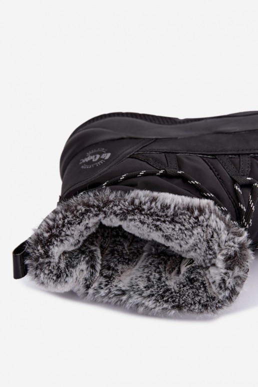 slip-on Schneestiefel mit stilvollen Details Lee Cooper LCJ-24-03-3063 in schwarzer Farbe